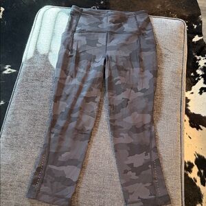 lululemon athletica Gray Camo Leggings